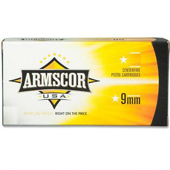 ARMSCOR AMMO 9MM 115GR FMJ 50/20 (2000 PALLET) - Sale